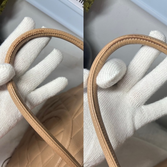 Authentic Chanel Caviar Leather Medallion Tote Quilted Bag - Picture 10 of 14